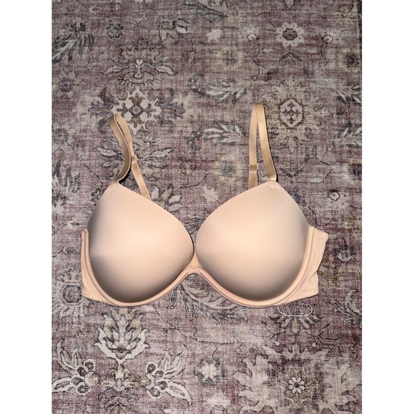 PINK Victoria's Secret Other - Victoria's Secret PINK Wear Everywhere Super Push Up Bra 36D Nude Beige